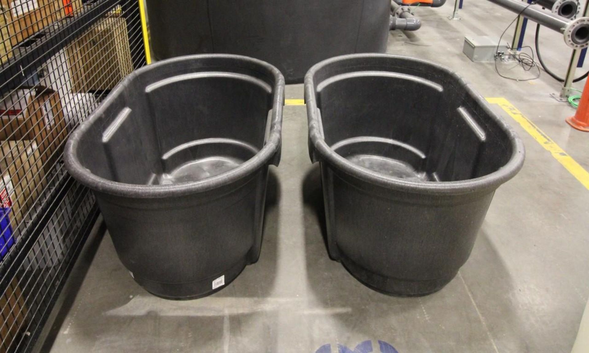 LOT OF APPROX. (2) PLASTIC STORAGE TANKS, RUBBERMAID, 100 GAL. CAP. - Image 2 of 2