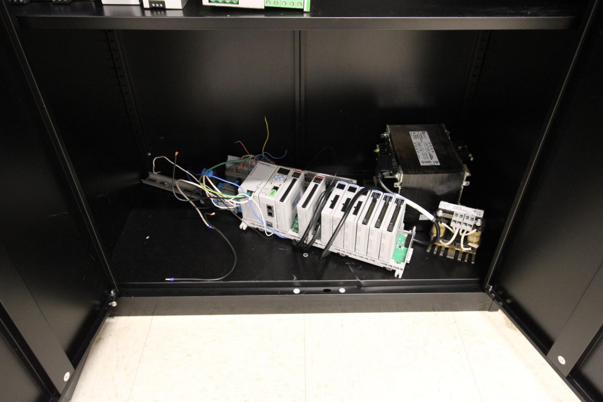 STORAGE CABINET WITH FUSES, POWER SUPPLIES, RELAYS AND MORE, 16"deep X 37" wide X 71" ht. - Image 5 of 5