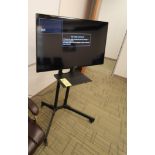 TELEVISION, SAMSUNG, 46" ON PORTABLE STAND