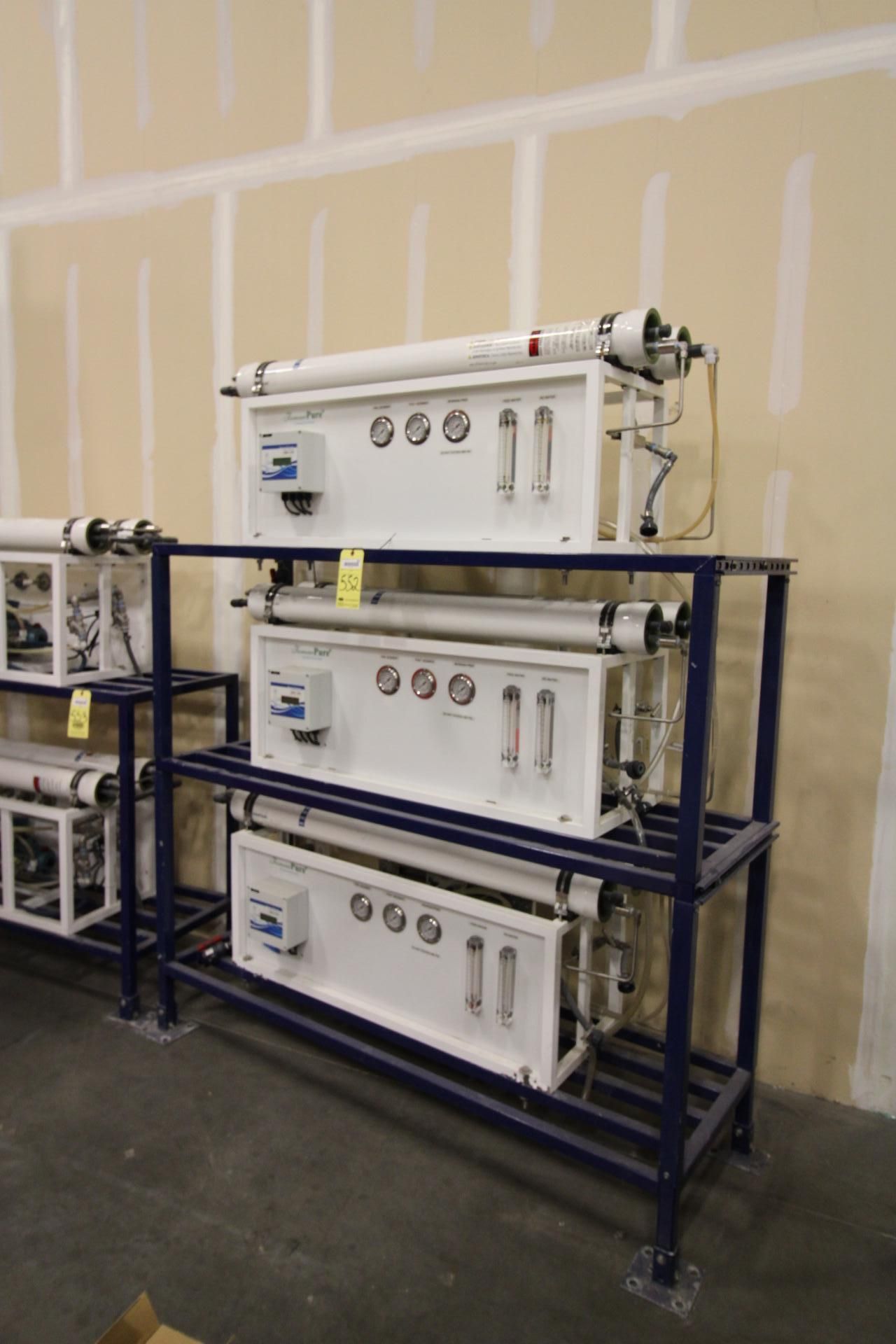 R.O. SYSTEM, (3) FOREVERPURE MDL. 2000 GPD/7560 LPD RO DESALINATION SYSTEMS MOUNTED ONTO A SINGLE - Image 5 of 7