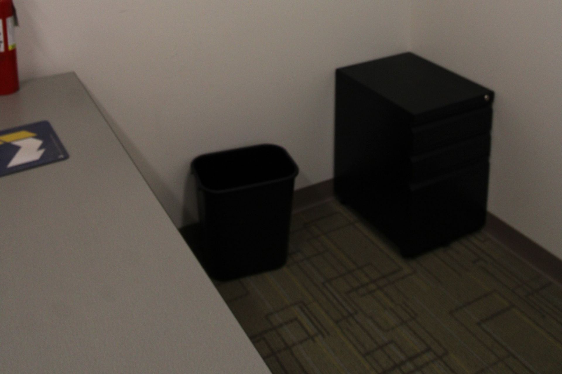 CONTENTS OF OFFICE , 36" round table, chairs, and credenza (less refrigerator, TV, desk) - Image 2 of 2