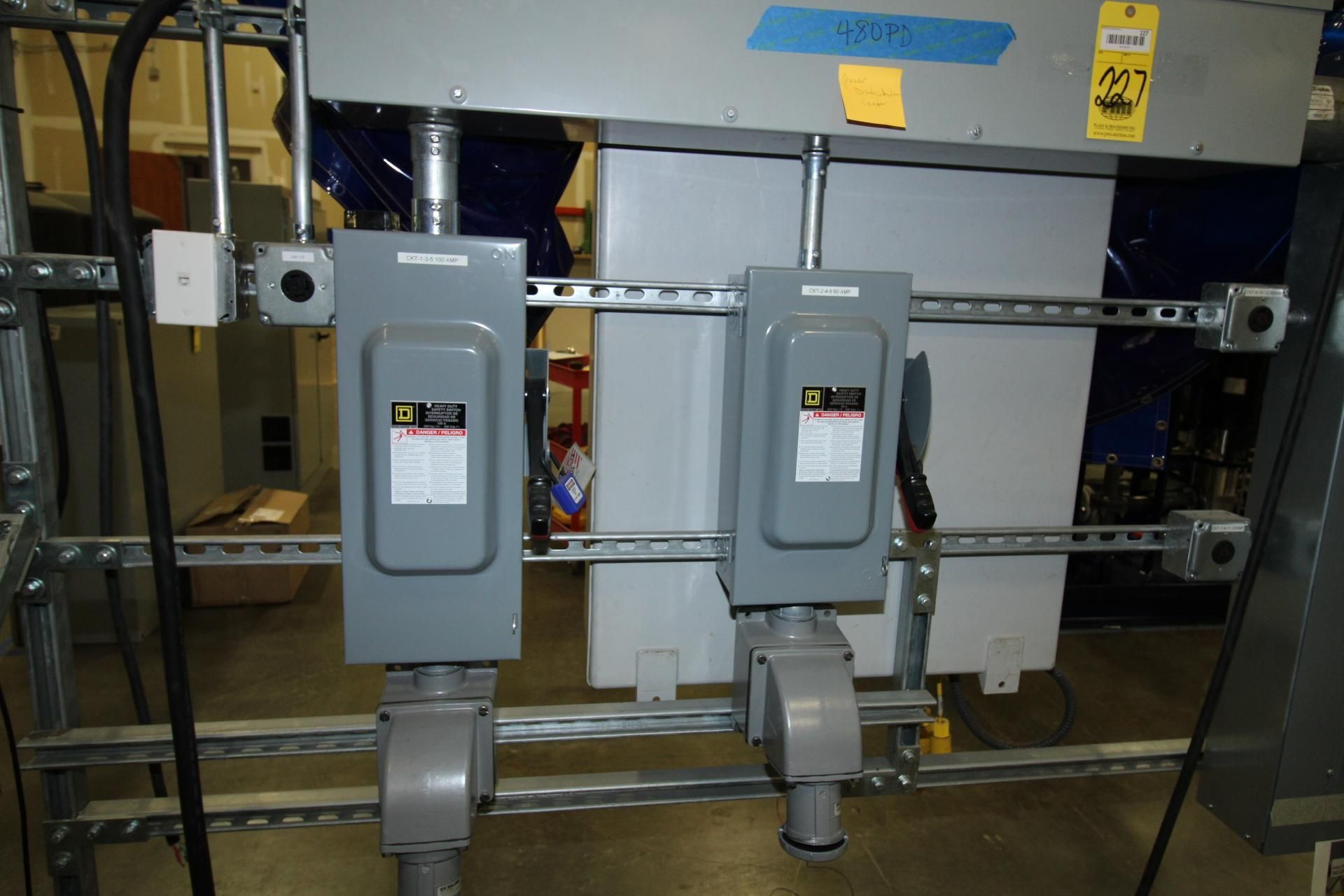 (1) POWER DISTIBUTION CENTER: SQUARE D w/associated metal rack - Image 6 of 7