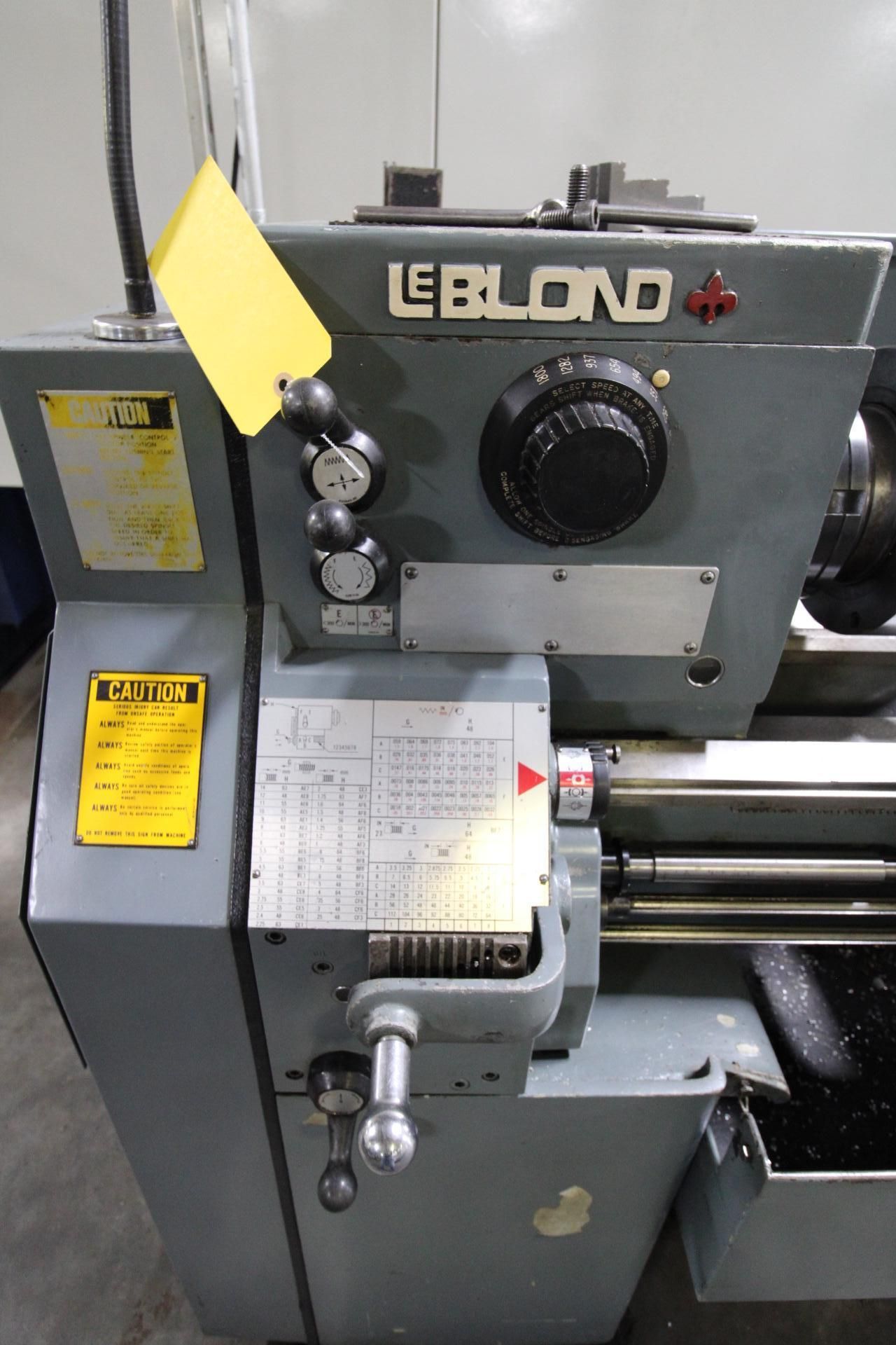ENGINE LATHE, 16” X 60” LEBLOND REGAL, 10” 3-jaw chuck, Newall 2-axis D.R.O., (2) steadyrests, S/N - Image 6 of 11