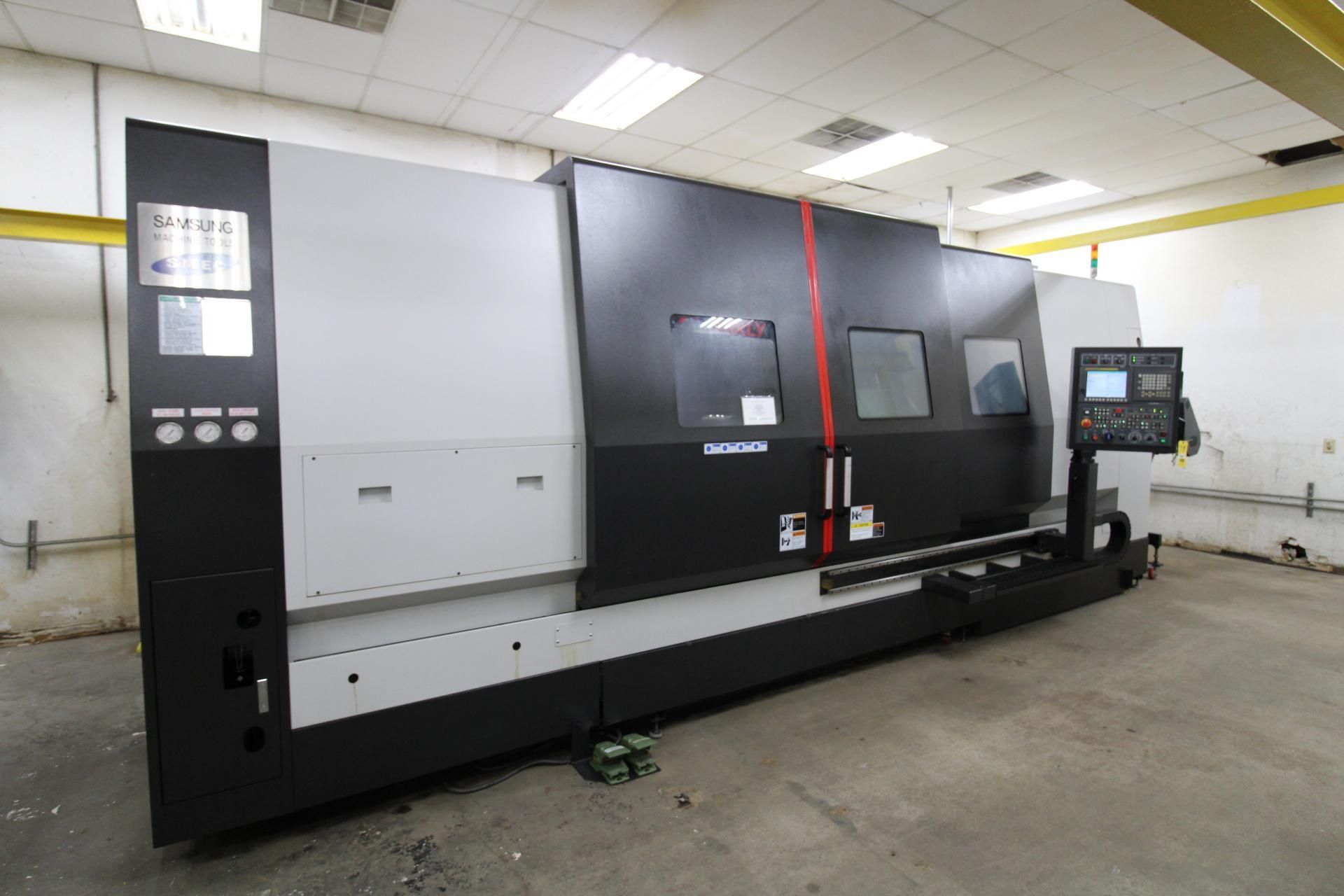 MULTI AXIS CNC MILLING & TURNING CENTER, SAMSUNG MDL. SL-45XLY, new 2014, Live tooling & Y-axis, 6.