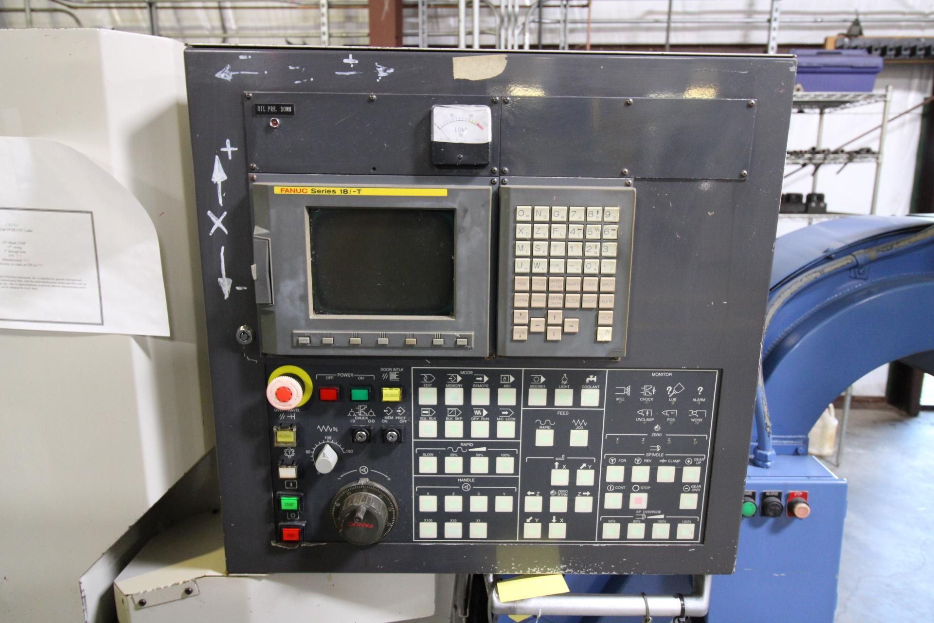 CNC LATHE, IKEGAI MDL. TC25, Fanuc 18i-T control, 19.69” swing, 9.84” X, 15.75” Z-axis travels, 12- - Image 12 of 16