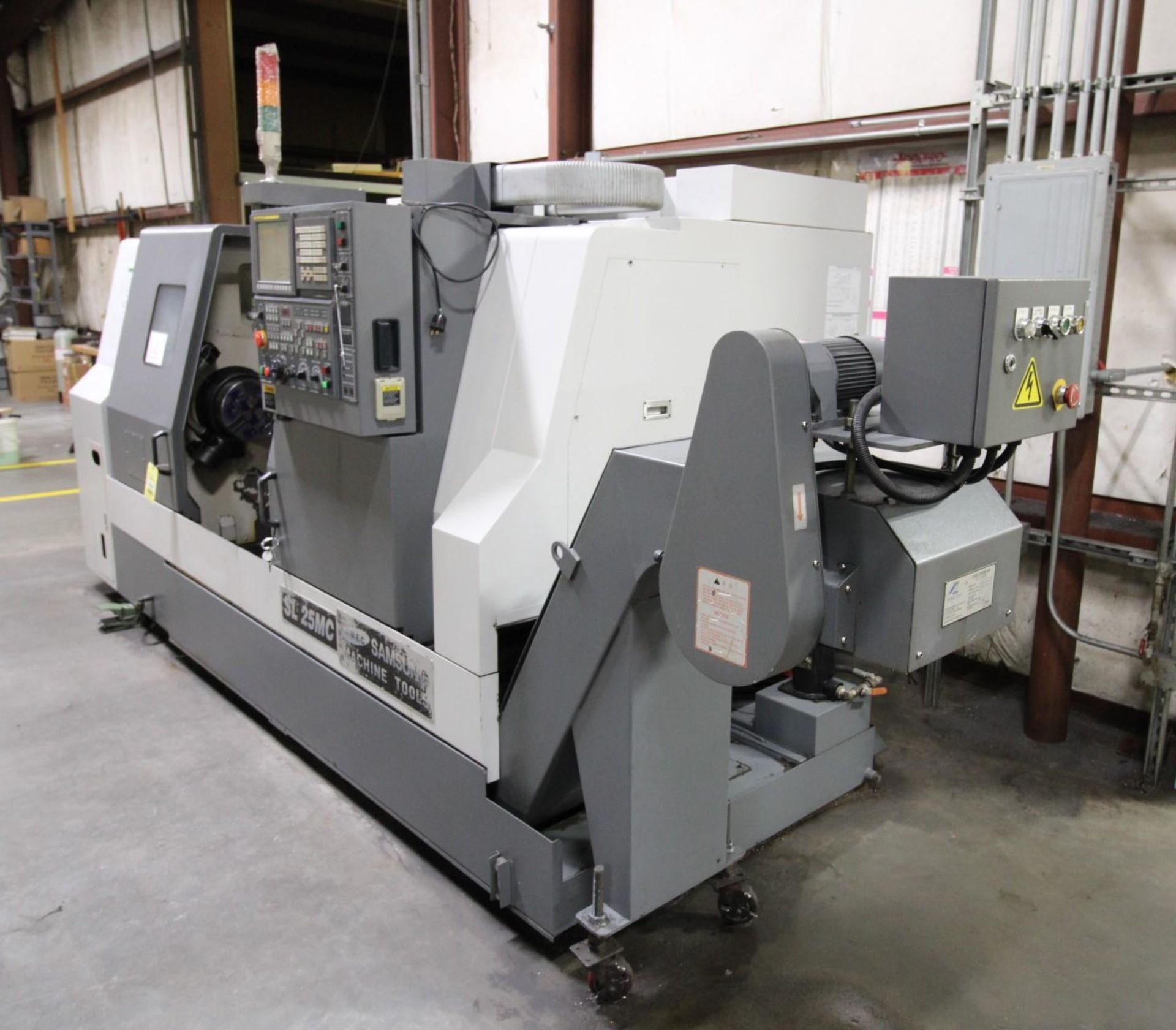 MULTI AXIS CNC MILLING CETER, SAMSUNG MDL. SL-25MC/1000, new 2011, installed in 2012, Fanuc Oi-TD - Image 3 of 15