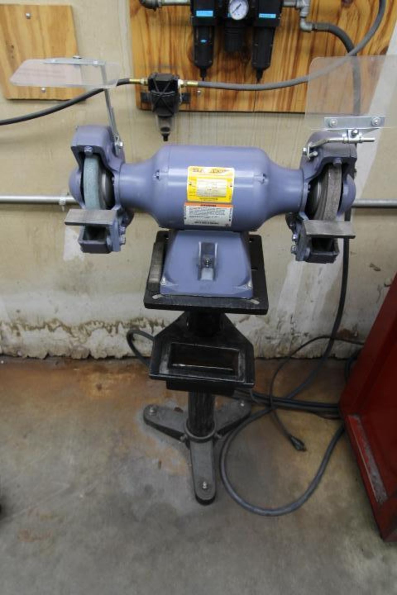 PEDESTAL GRINDER, BALDOR MDL. 8107W, 8" grinding wheels, 3/4 HP, 115 v., 3,600 RPM