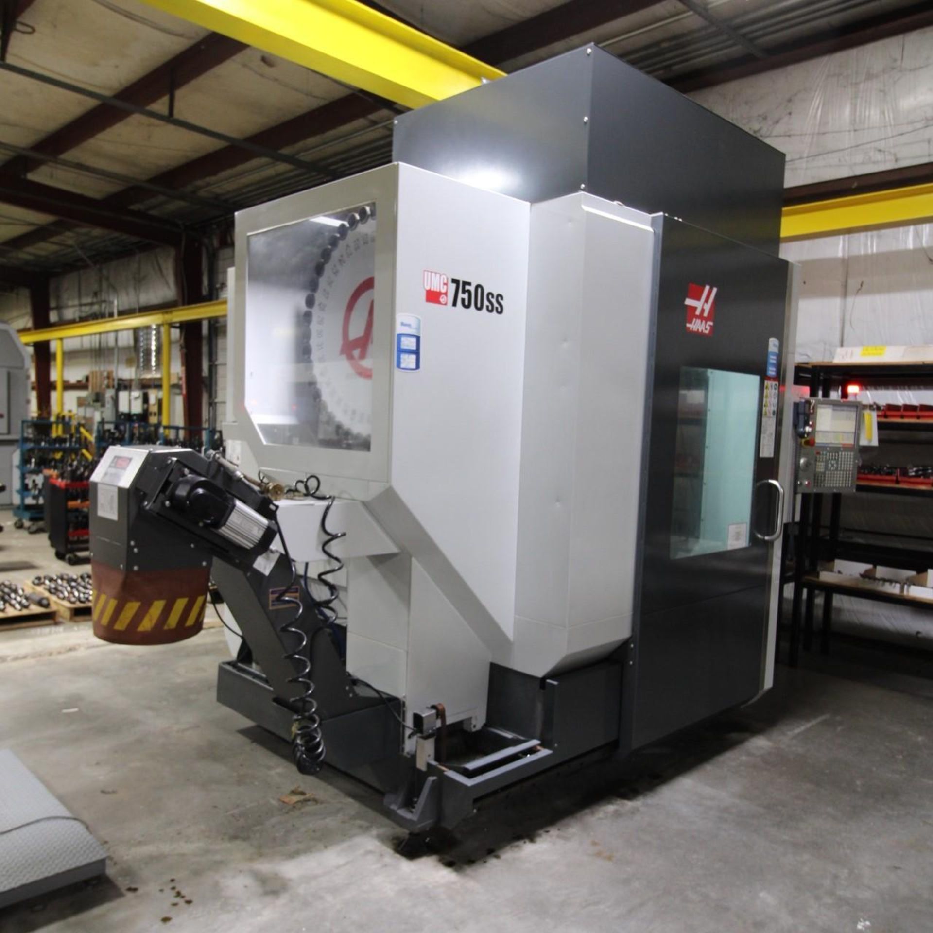 5-AXIS UNIVERSAL MACHINING CENTER, HAAS MDL. UMC750SS, new 2018, Haas CNC control, 30” X, 20” Y, 20”
