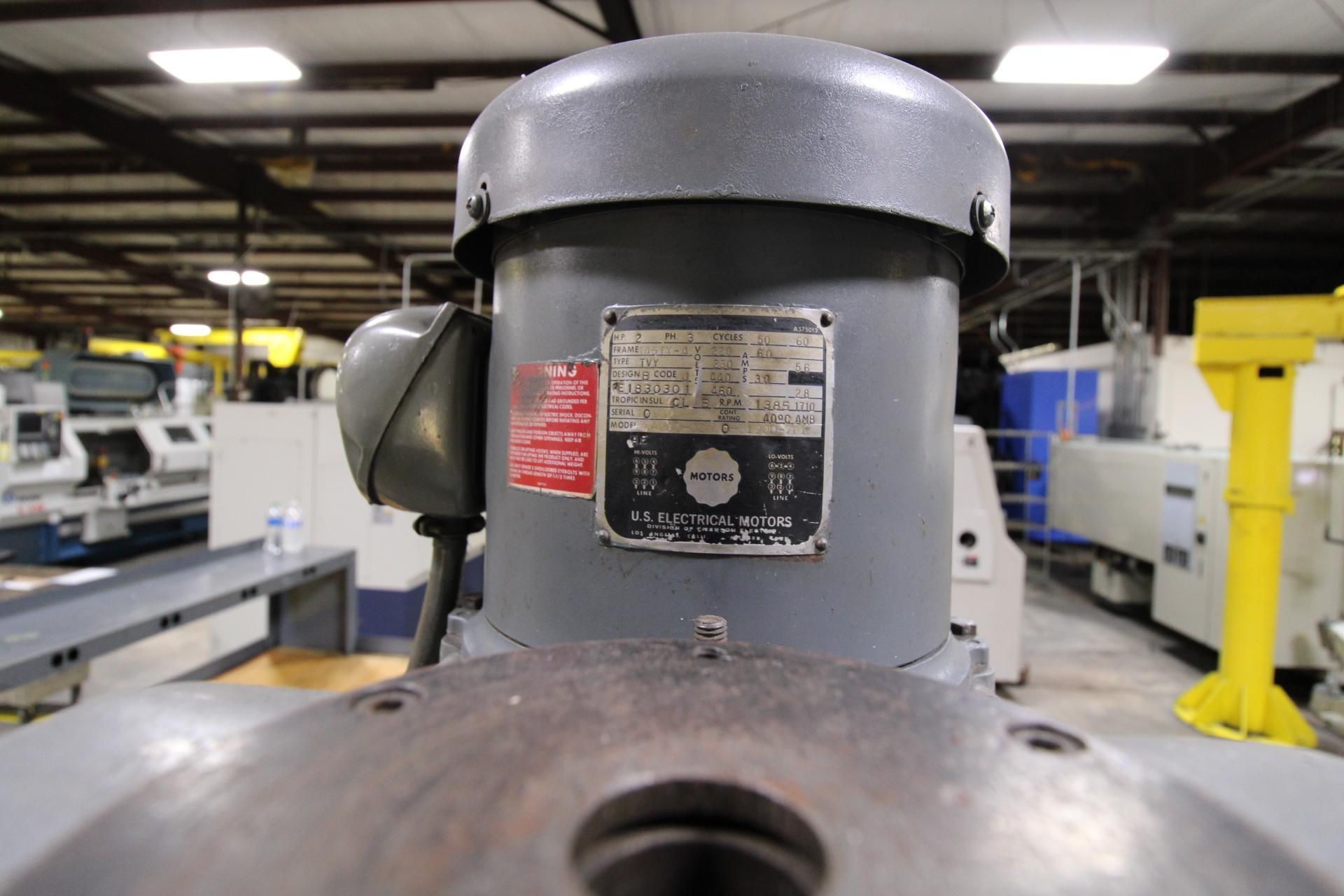 VERTICAL TURRET MILL, BRIDGEPORT SERIES 1, 9” x 42” tbl., 2 HP, longitudinal pwr. feed, Newall C80 - Image 6 of 11