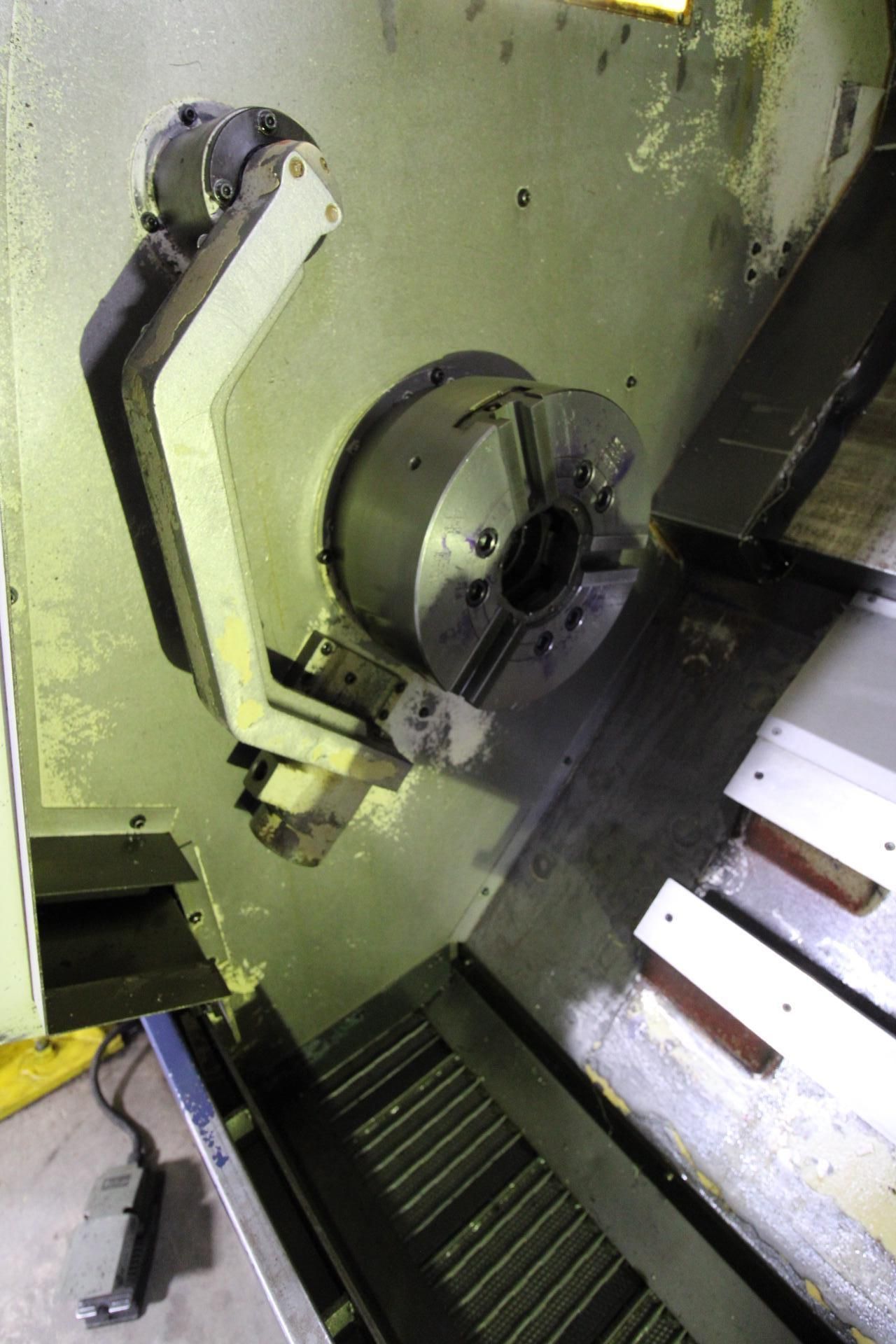 CNC LATHE, TOPPER MDL. TNL-130AL, new 2006, installed as new in 2010, Fanuc Oi-TC control, 3” bar - Image 9 of 17