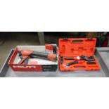 LOT CONSISTING OF: (1) Pittsburgh hydraulic wire crimping tool & (1) Hilti HDM manual dispenser