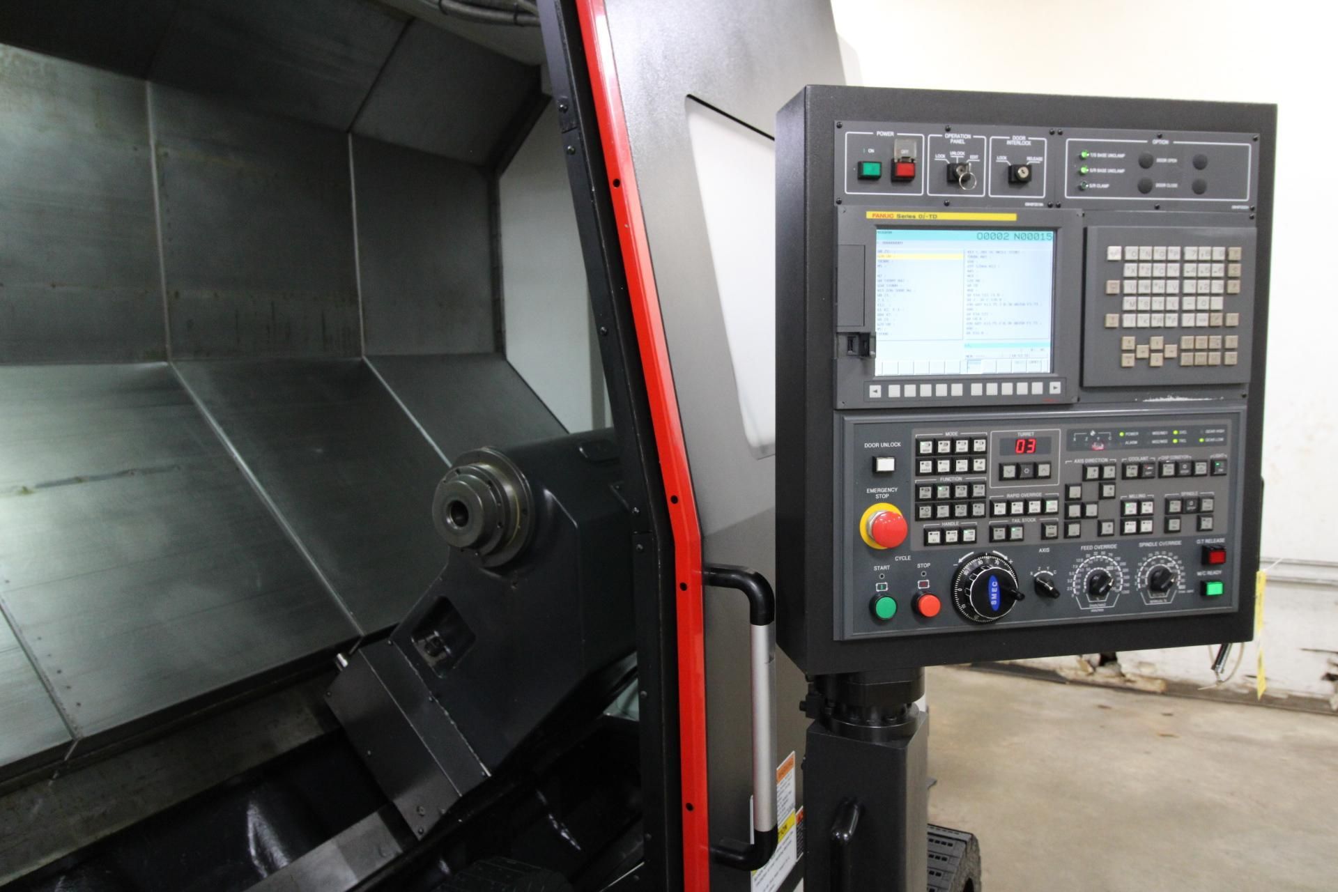 MULTI AXIS CNC MILLING & TURNING CENTER, SAMSUNG MDL. SL-45XLY, new 2014, Live tooling & Y-axis, 6. - Image 12 of 15