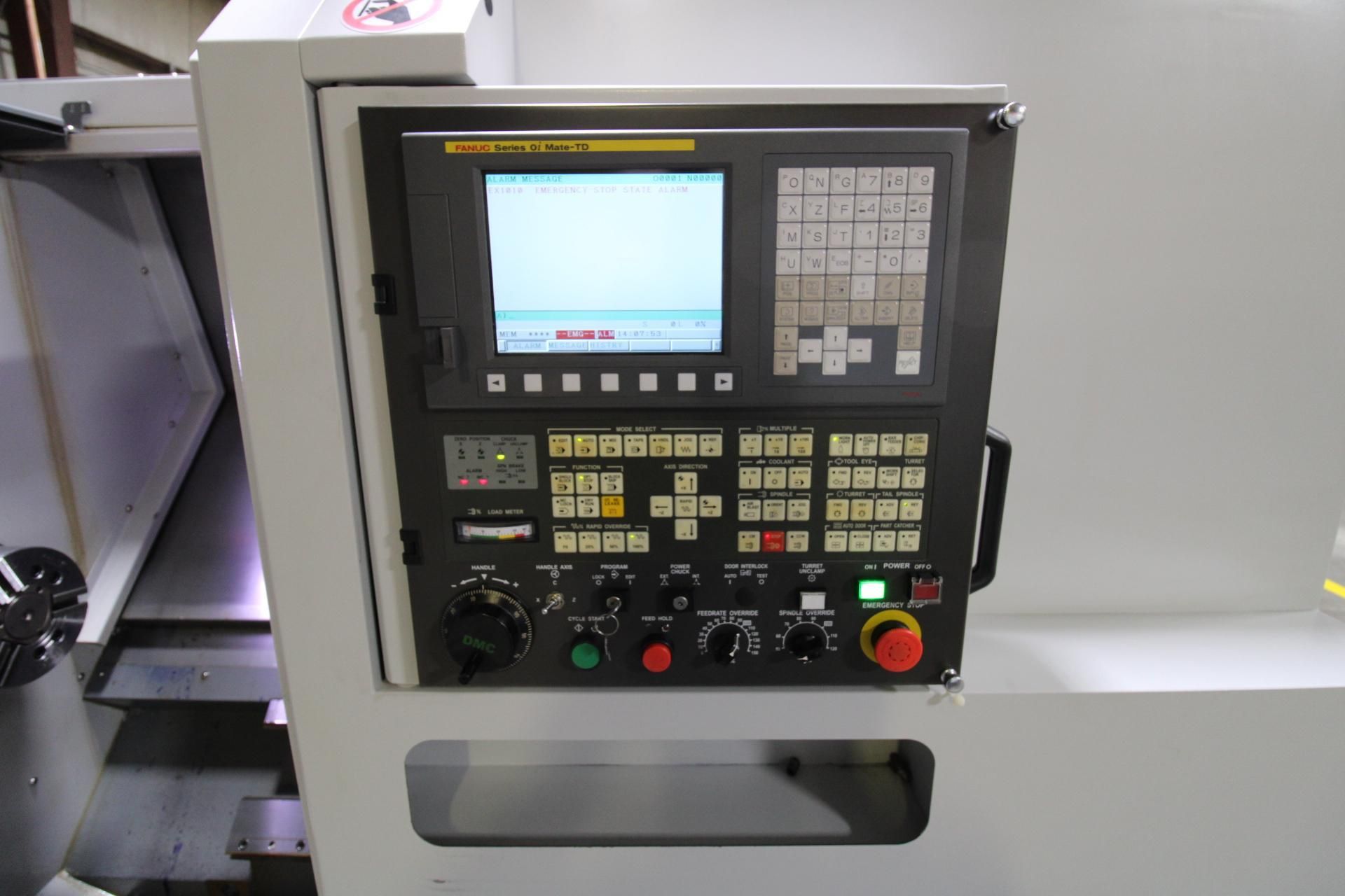 CNC LATHE, DMC MDL. DL-21LA, new 2013, installed as new in 2018, Fanuc Oi-TD control, 8” chuck, 12- - Image 11 of 17