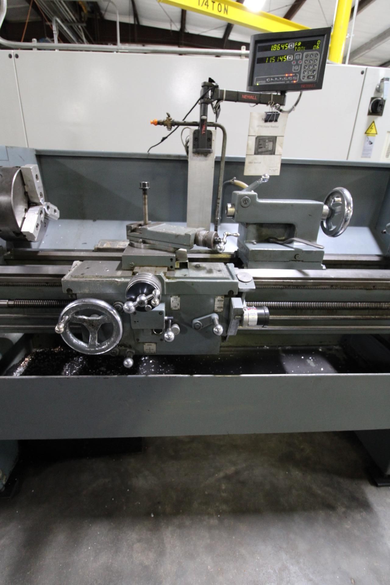 ENGINE LATHE, 16” X 60” LEBLOND REGAL, 10” 3-jaw chuck, Newall 2-axis D.R.O., (2) steadyrests, S/N - Image 7 of 11