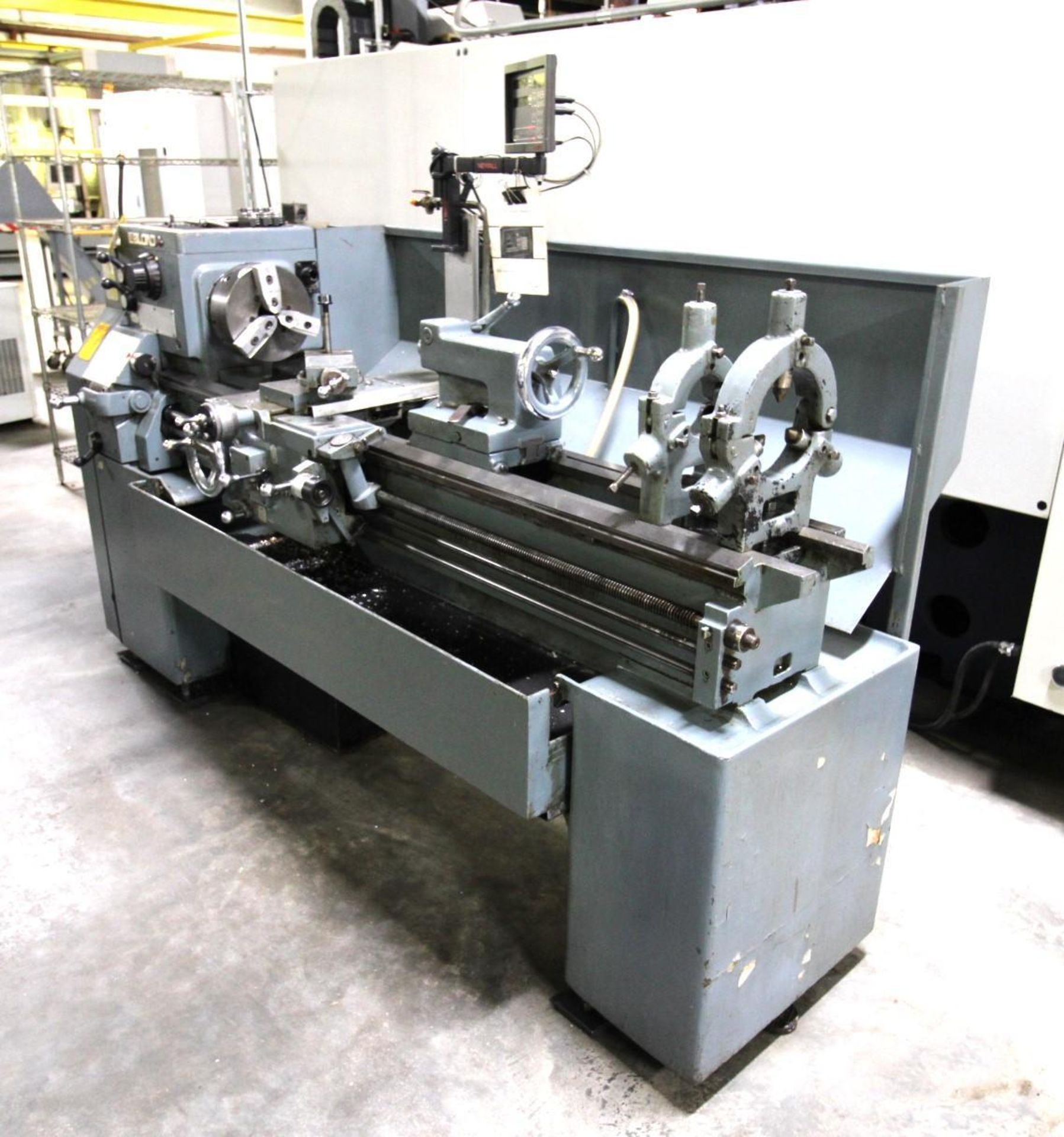 ENGINE LATHE, 16” X 60” LEBLOND REGAL, 10” 3-jaw chuck, Newall 2-axis D.R.O., (2) steadyrests, S/N - Image 2 of 11