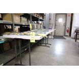LOT OF LIFETIME CENTER FOLDING TABLES (2), 30"W. x 72"L. (Note: two week delayed removal)