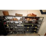 LOT OF WORK HOLDING FIXTURES, w/ (2) metal, 6-shelf units (Less Lots 286 through 289) (Note: two wee