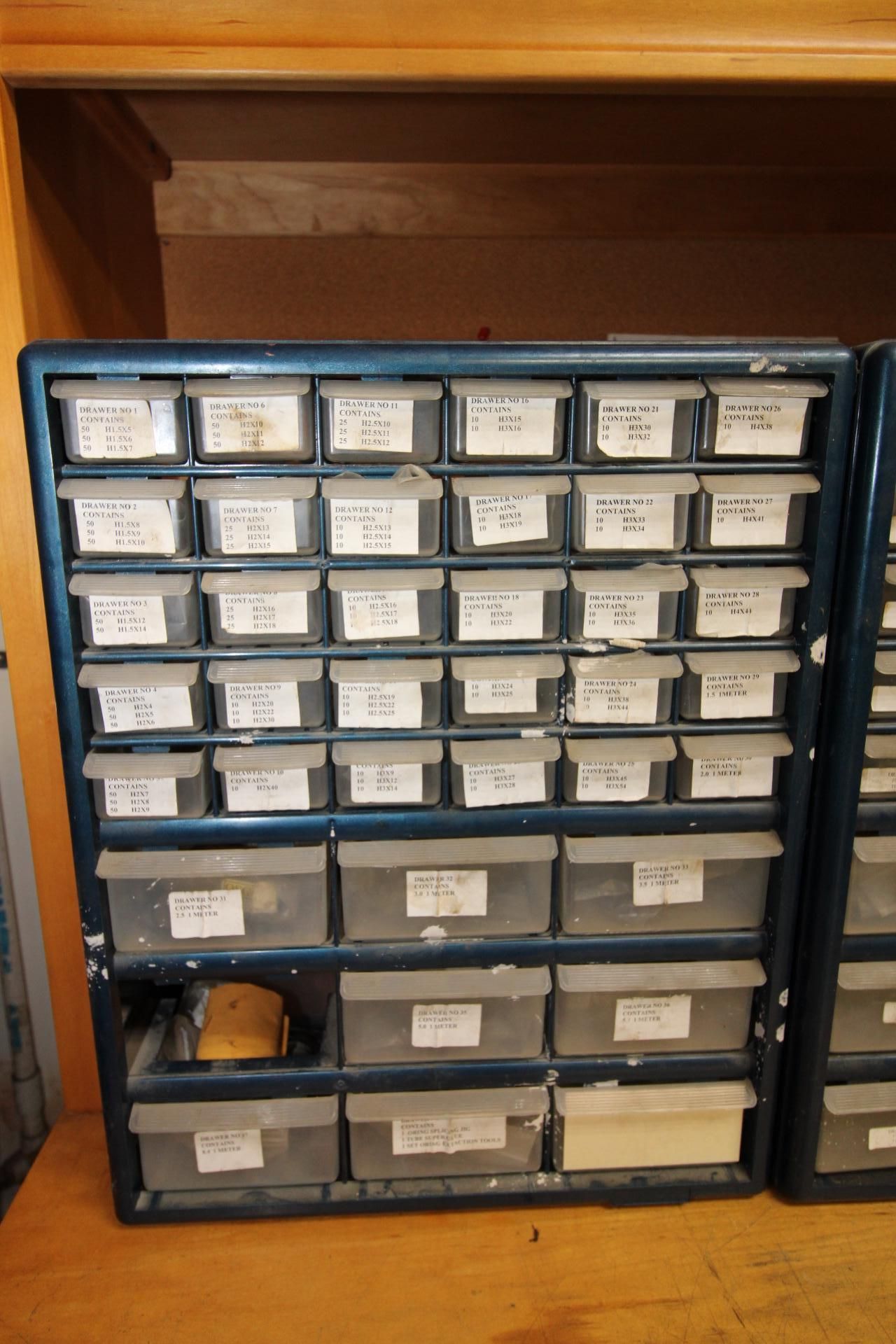LOT OF STORAGE CABINETS (3), w/ O-rings - Image 3 of 7