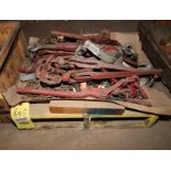 LOT OF S-TYPE CHAIN TENSIONERS & CHAIN (on one pallet)