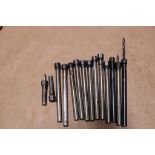 LOT OF STRAIGHT SHANK COLLET EXTENSIONS, 3/4" dia.