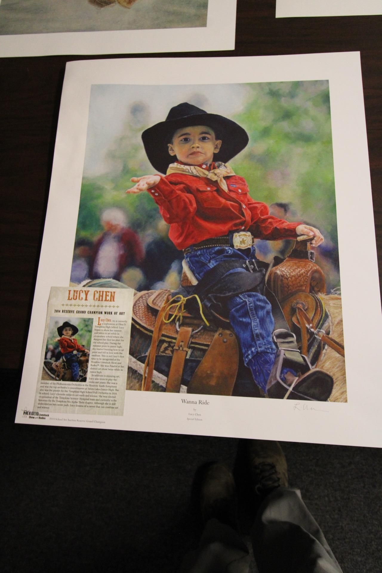LOT OF HOUSTON LIVESTOCK SHOW, AWARD WINNING PRINTS (5), (Proceeds go to charity) - Image 10 of 11