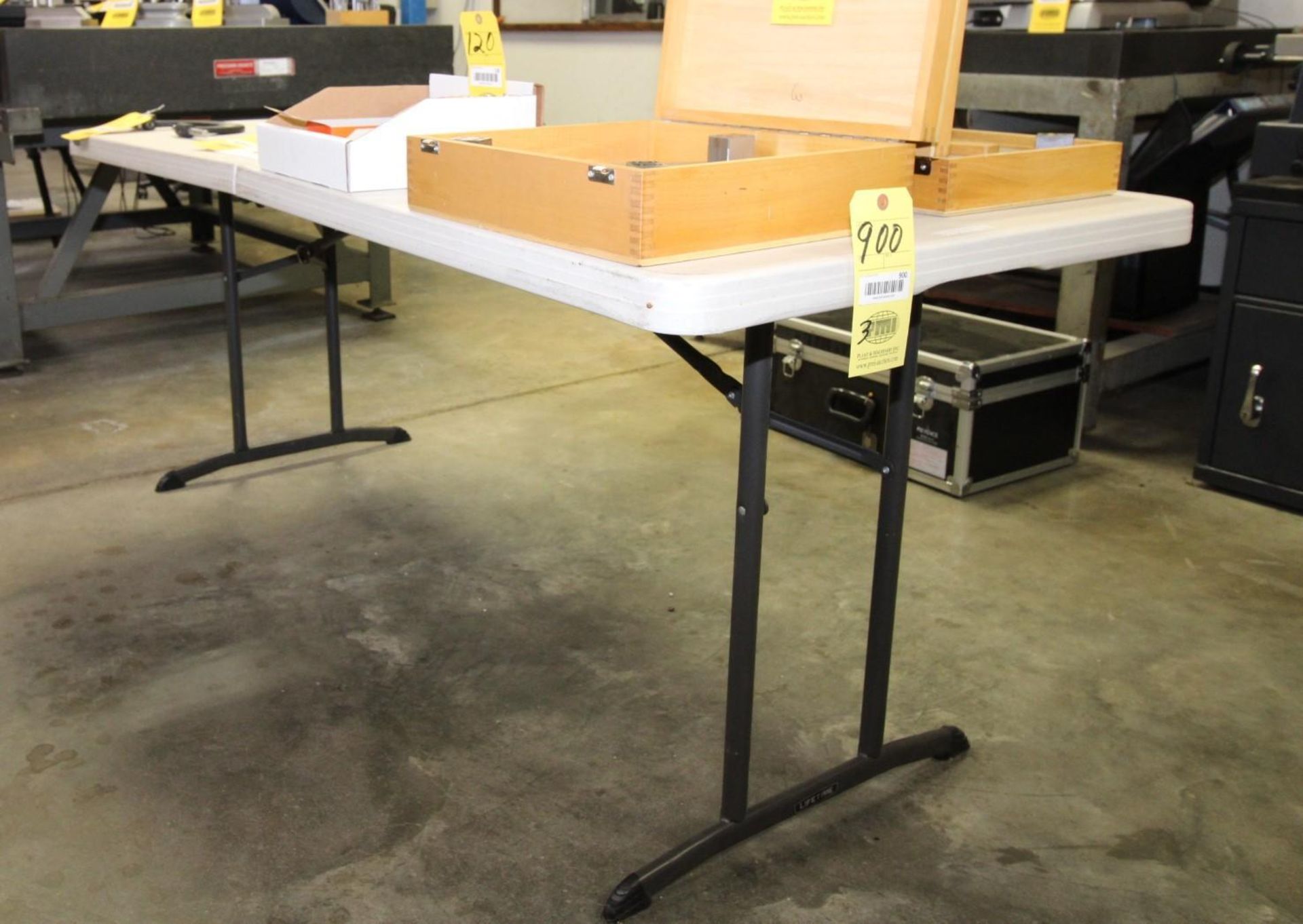 LOT OF LIFETIME CENTER FOLDING TABLES (3), 30"W. x 72"L. (Note: two week delayed removal)