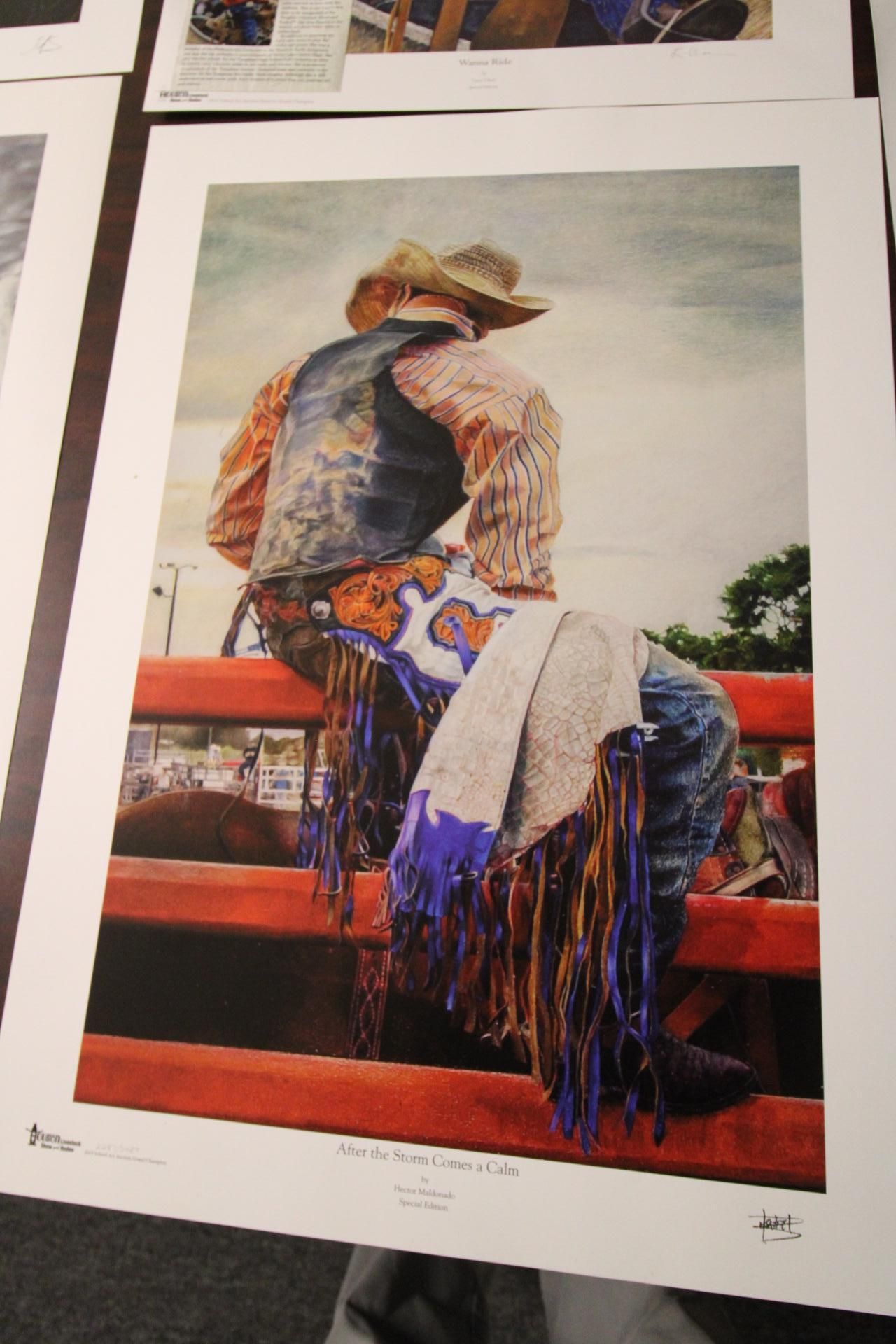 LOT OF HOUSTON LIVESTOCK SHOW, AWARD WINNING PRINTS (5), (Proceeds go to charity) - Image 6 of 11