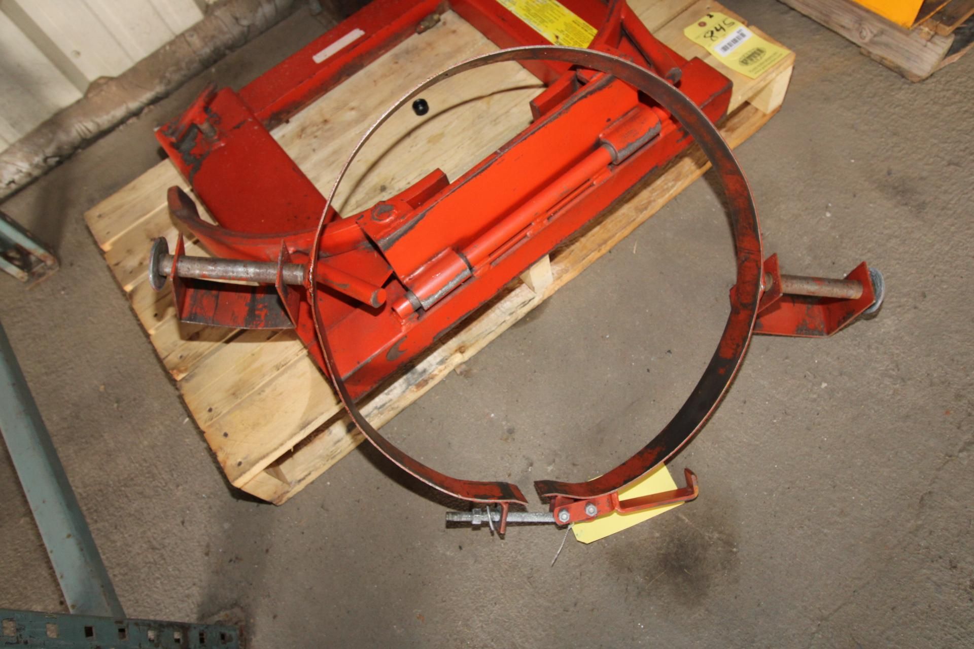 LOT CONSISTING OF: (1) Wesco Mdl. DJ/ ADJ fork mounted drum grab, 1,500 lb. cap. & (1) drum lift cla - Image 3 of 3