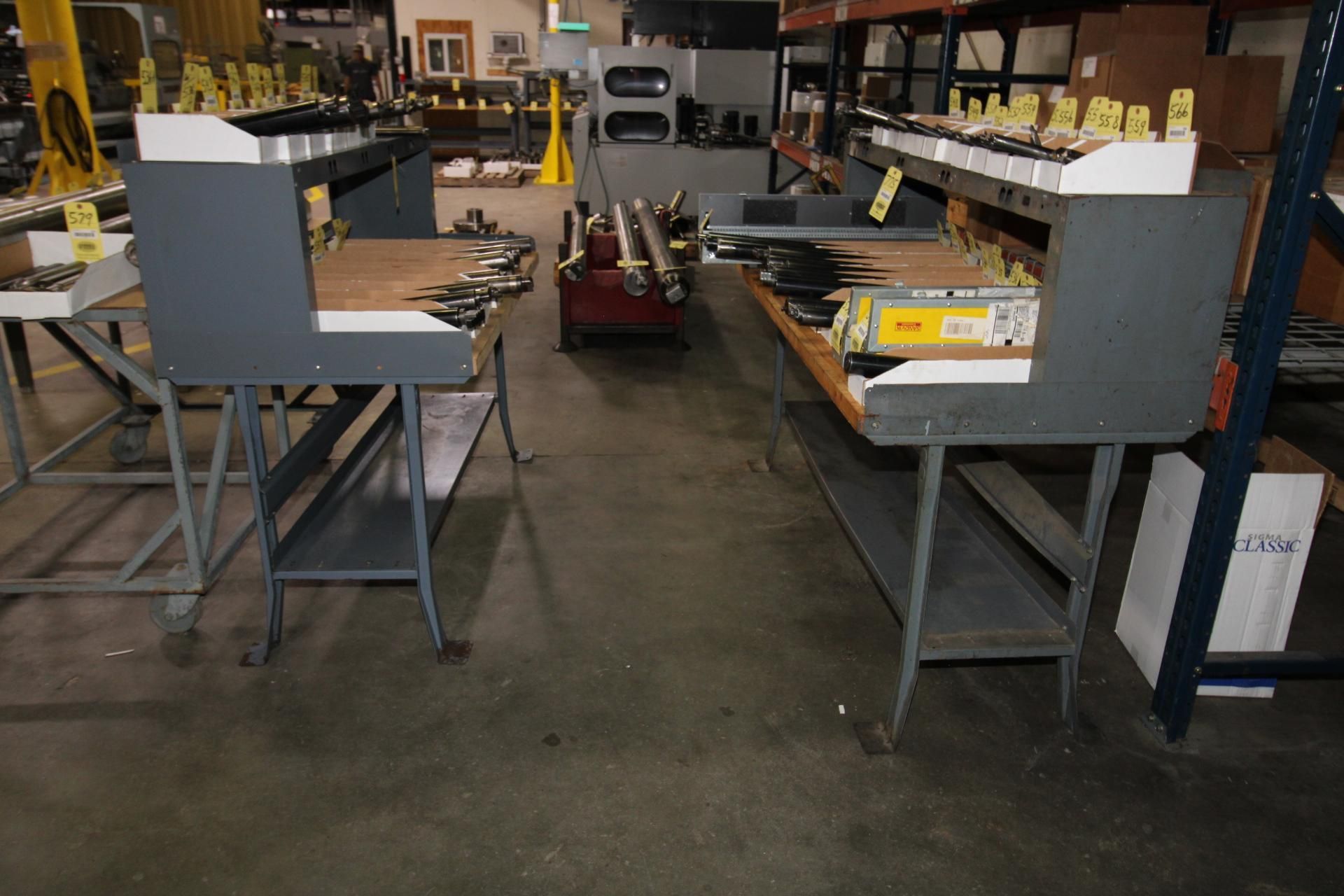 LOT OF WORKBENCHES (2), wood top, 30" dp. x 60"W. x 52" tall (Note: two week delayed removal) - Image 4 of 4