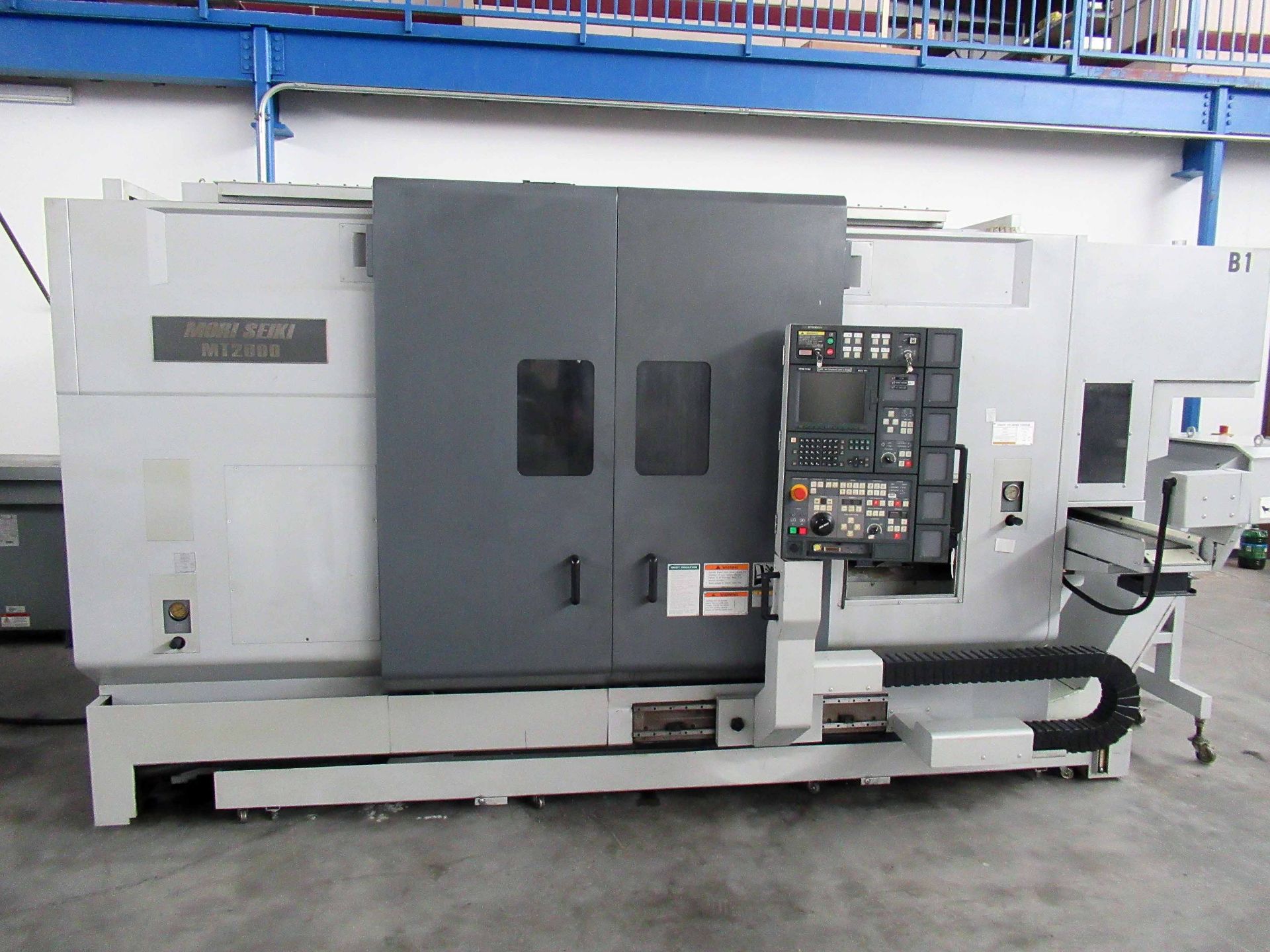 MULTI TASKING LATHE, MORI SEIKI MDL. MT-2000SZ, new 2002, Mori Seiki MSG-501 control, 21.6” max. - Image 2 of 8