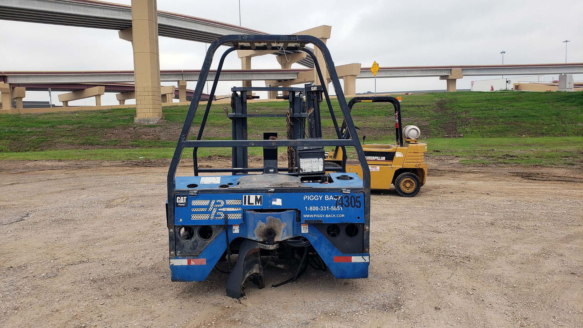 FORKLIFT, PRINCETON 5,000-LB. BASE CAP. MDL. PB50, Cat 3024 diesel engine, 75" 2-stage mast, 100" - Image 3 of 8