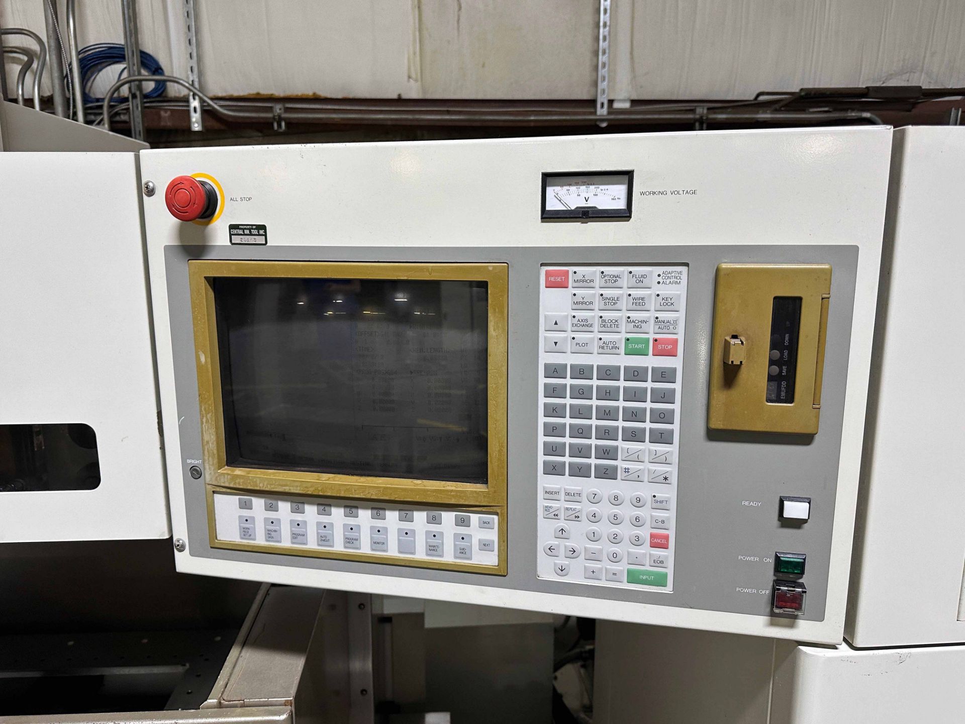 WIRE EDM MACHINE, MITSUBISHI MDL. SX-20, 19.7” X axis, 13.8” Y axis, 10.6” Z-axis travels, 2,200-lb. - Image 2 of 7