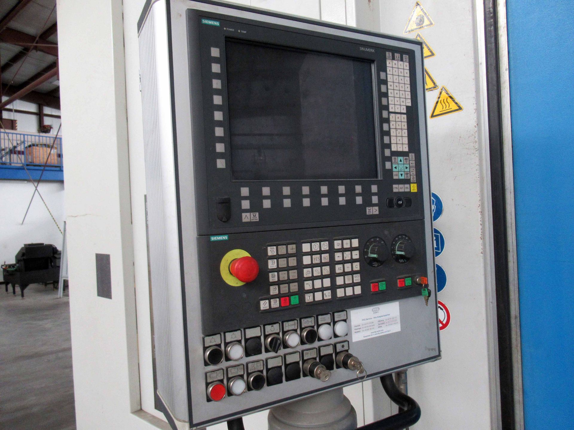 VERTICAL TURNING CENTER, HESSAPP MDL. VDM1200-11, new 2009, Siemens 840D control, 31.5” tbl. dia., - Image 3 of 8