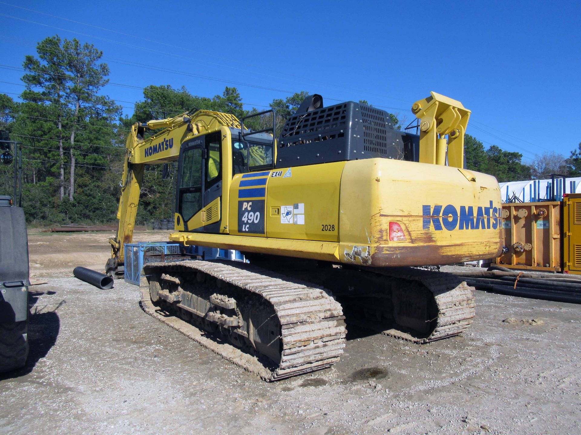 CRAWLER EXCAVATOR, 2020 KOMATSU MDL. PC490LC-11, Asset No. EX48, w/ bucket, 4,119 H.O.M., S/N A42028