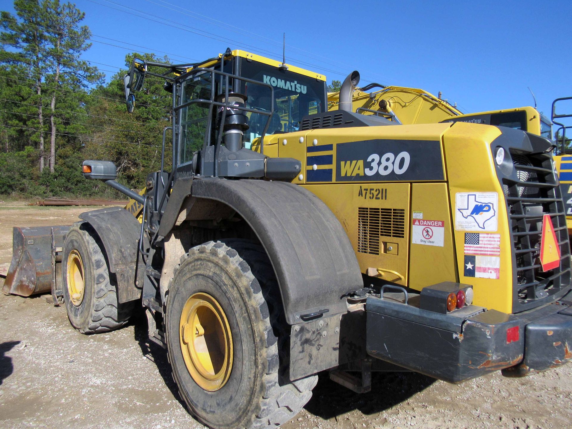 ARTICULATED WHEEL LOADER, 2020 KOMATSU MDL. WA380-8, Asset No. WL34, bucket and forks, 7,269 H.O.M., - Image 3 of 15