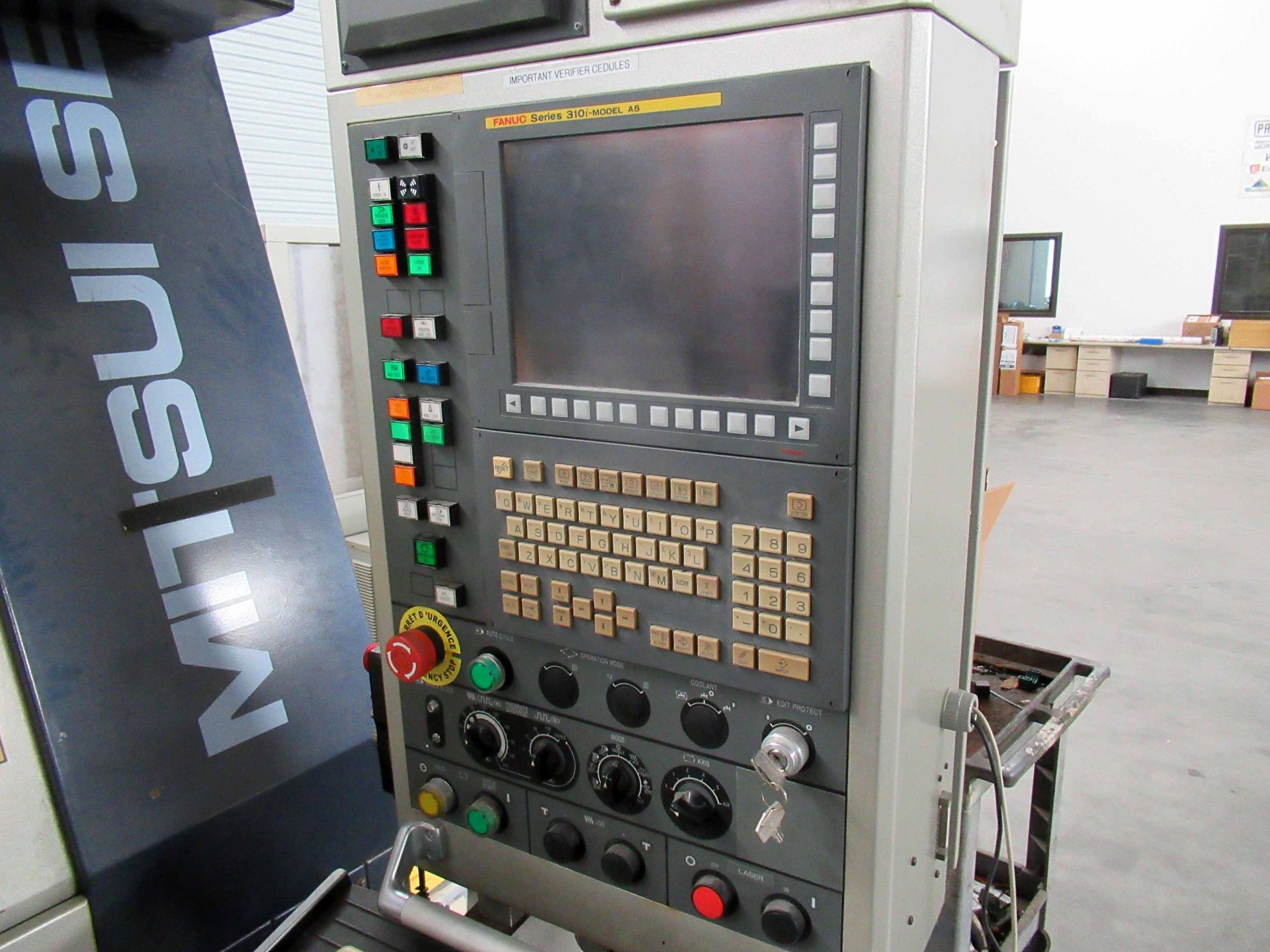 5-AXIS CNC LASER DRILLING MACHINE, MITSUI SEIKI MDL. VLD-300, new 2008, Fanuc series 310i- Mdl. A5 - Image 2 of 9