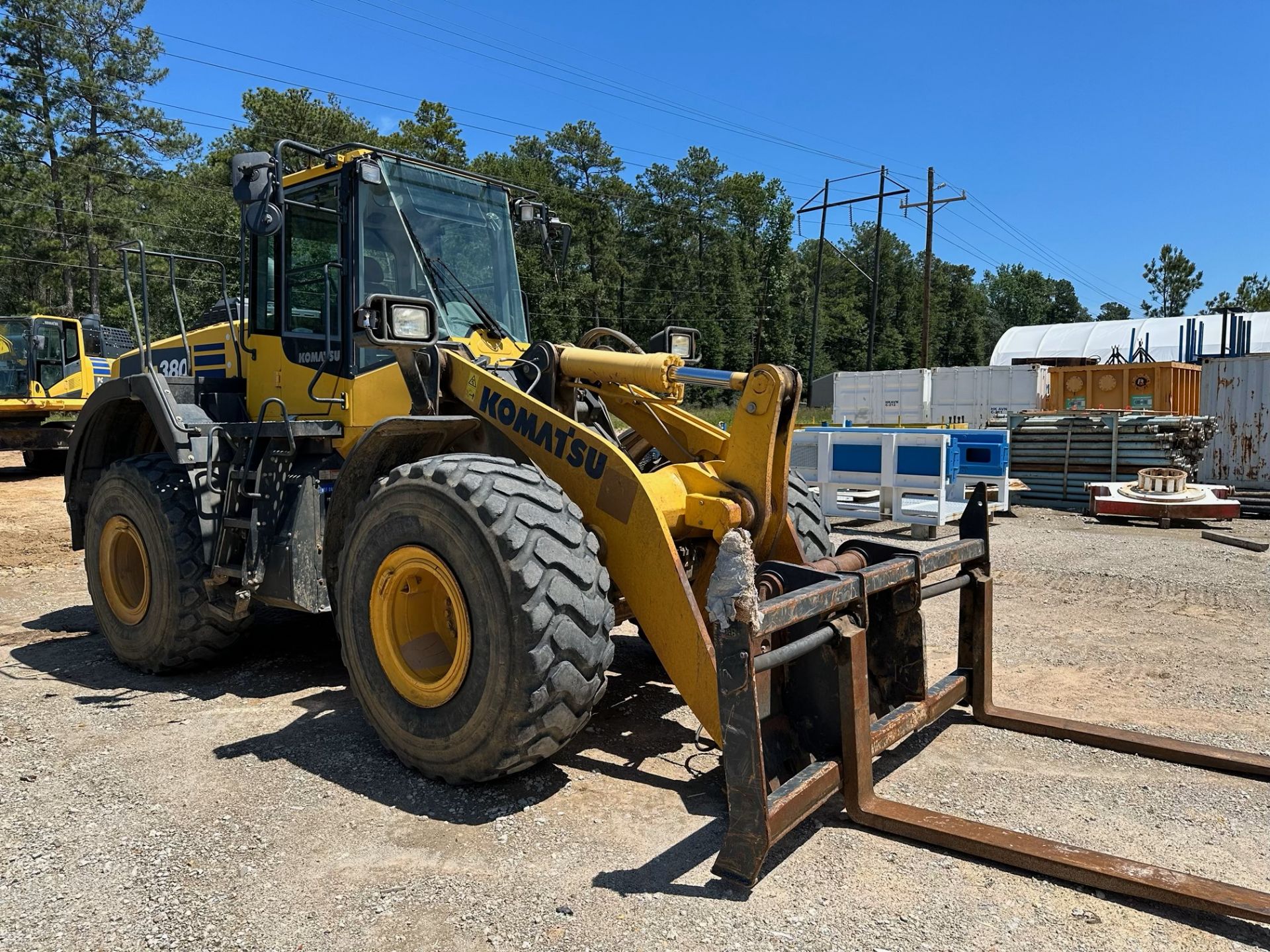 ARTICULATED WHEEL LOADER, 2020 KOMATSU MDL. WA380-8, Asset No. WL34, bucket and forks, 7,269 H.O.M., - Image 8 of 15