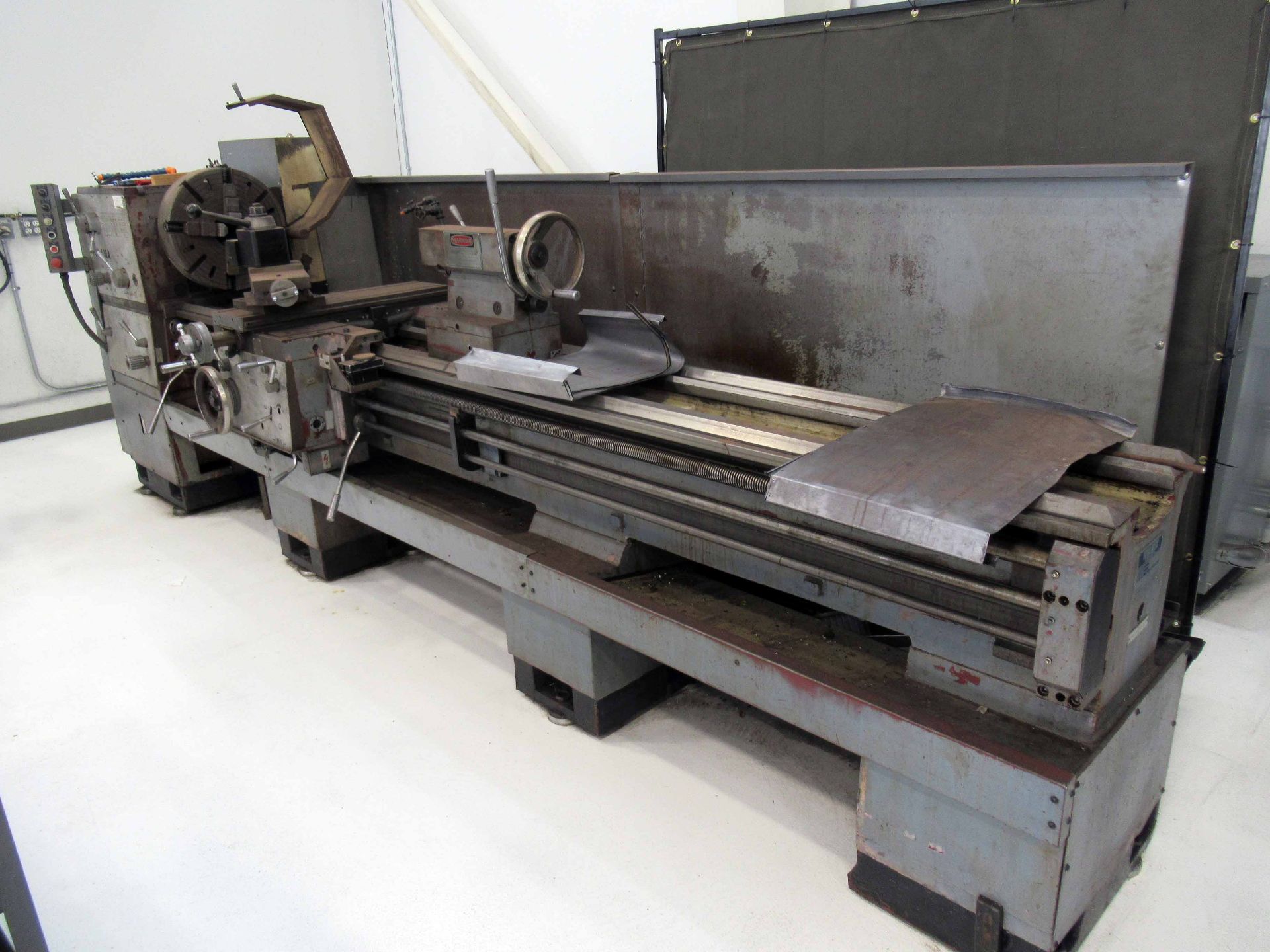 ENGINE LATHE, TOOLMEX MDL. TUR 630A, approx. 24" x 132" center to center, 18" 4-jaw chuck, tool