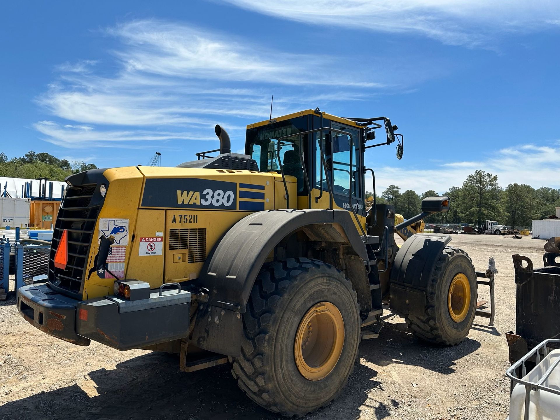 ARTICULATED WHEEL LOADER, 2020 KOMATSU MDL. WA380-8, Asset No. WL34, bucket and forks, 7,269 H.O.M., - Bild 2 aus 15