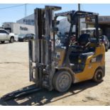 LPG FORKLIFT, CATERPILLAR 5,000-LB. BASE CAP. MDL. 2C5000, Mfg. 2017, LPG engine, 83" 3-stage