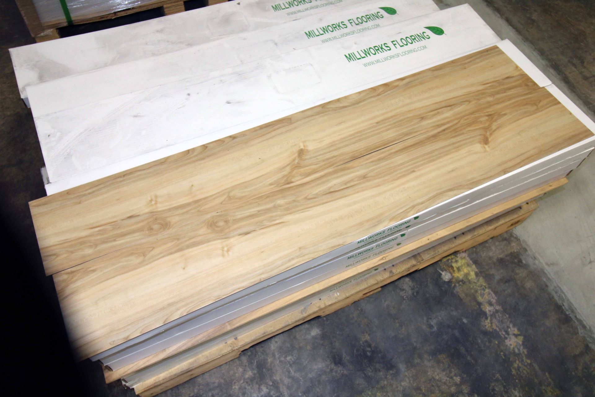 LOT OF LUXURY VINYL PLANK, 7" by 48", 3mm overall thickness, 0.50mm wear layer and micro bevel,