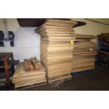 LOT OF PLYWOOD BOARDS, 4' x 3' (on three pallets)