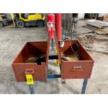 LOT OF CONTRACTOR BOXES (ONE PAIR), JOBOX, approx. 30" x 16" x 12" dp.