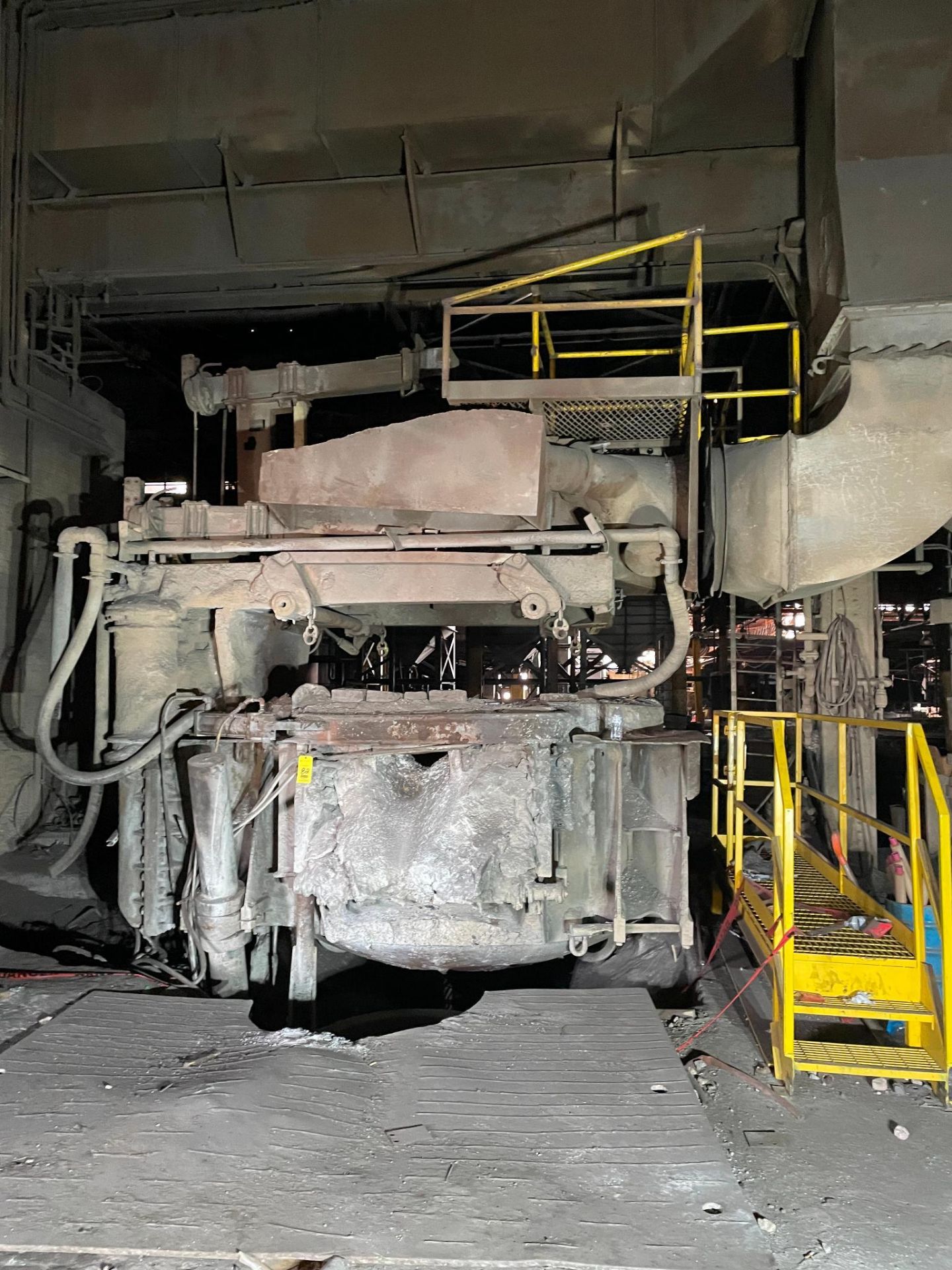 HYDRO-ARC MELTING FURNACE, WHITING 9' DIAMETER, approx..8 T. cap. hyd. tilt drive, Pennsylvania 4,