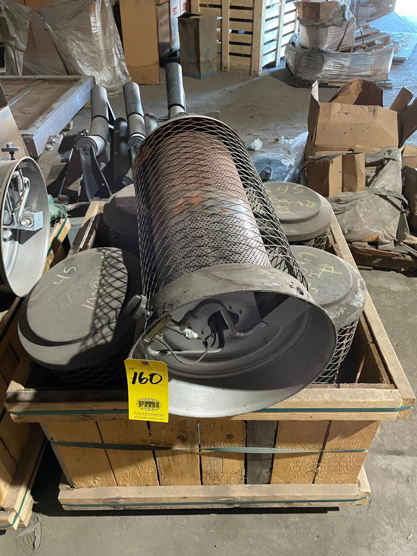 LOT OF NATURAL GAS SHOP HEATERS (5)