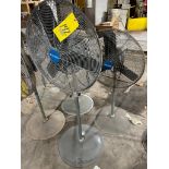 LOT OF PEDESTAL SHOP FANS (ONE PAIR), 24"