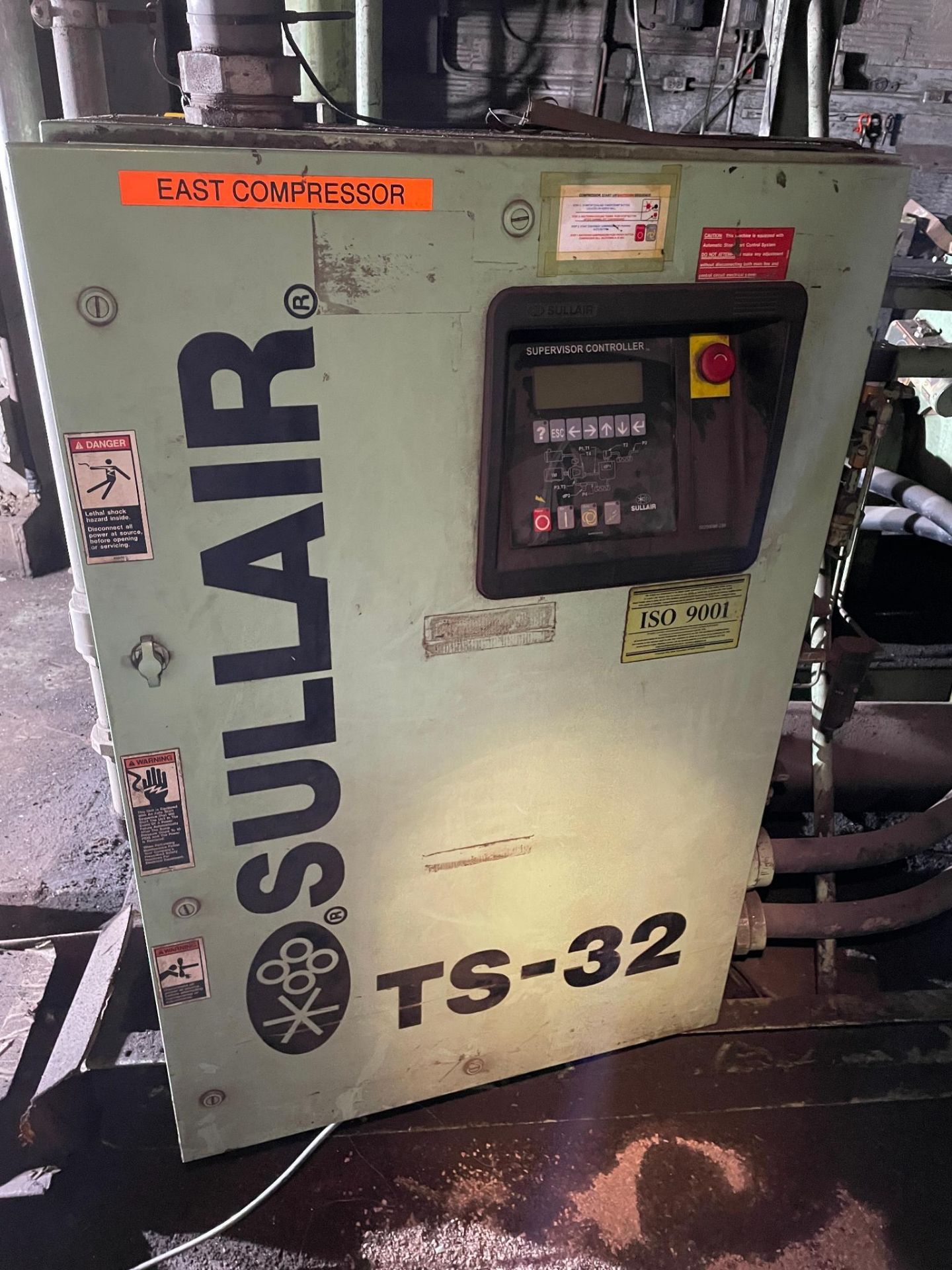 WATER COOLED ROTARY SCREW AIR COMPRESSOR, SULLAIR TS-32 MDL. UNKNOWN, 300 HP, S/N N.A. - Image 2 of 4