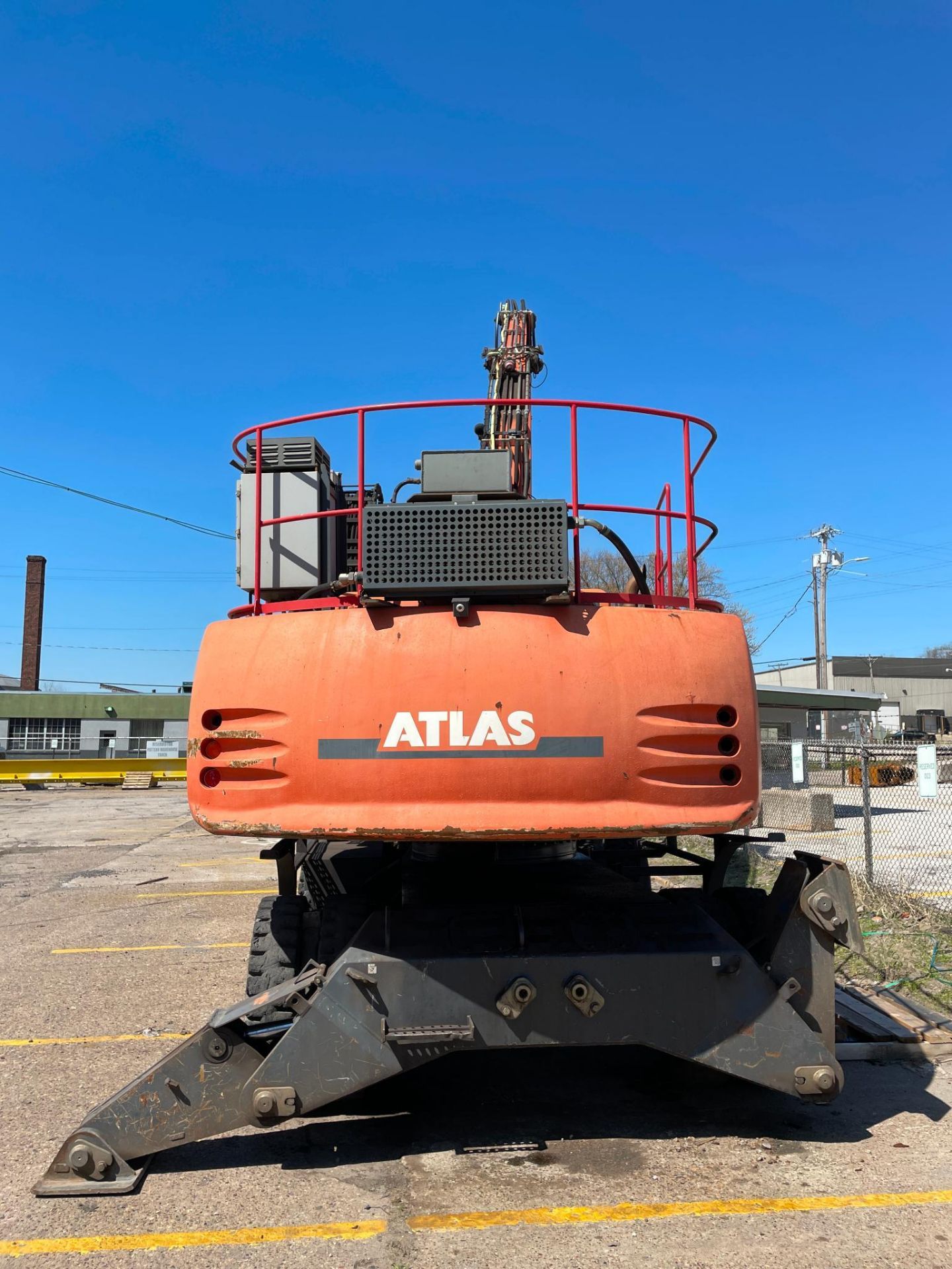 MATERIAL HANDLER W/ MAGNET, ATLAS MDL. 300MH, new 2014, diesel, wheeled, 2,000 -lb. cap., - Image 3 of 5