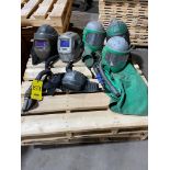 LOT CONSISTING OF: fresh air supply, blast hoods & welding hoods