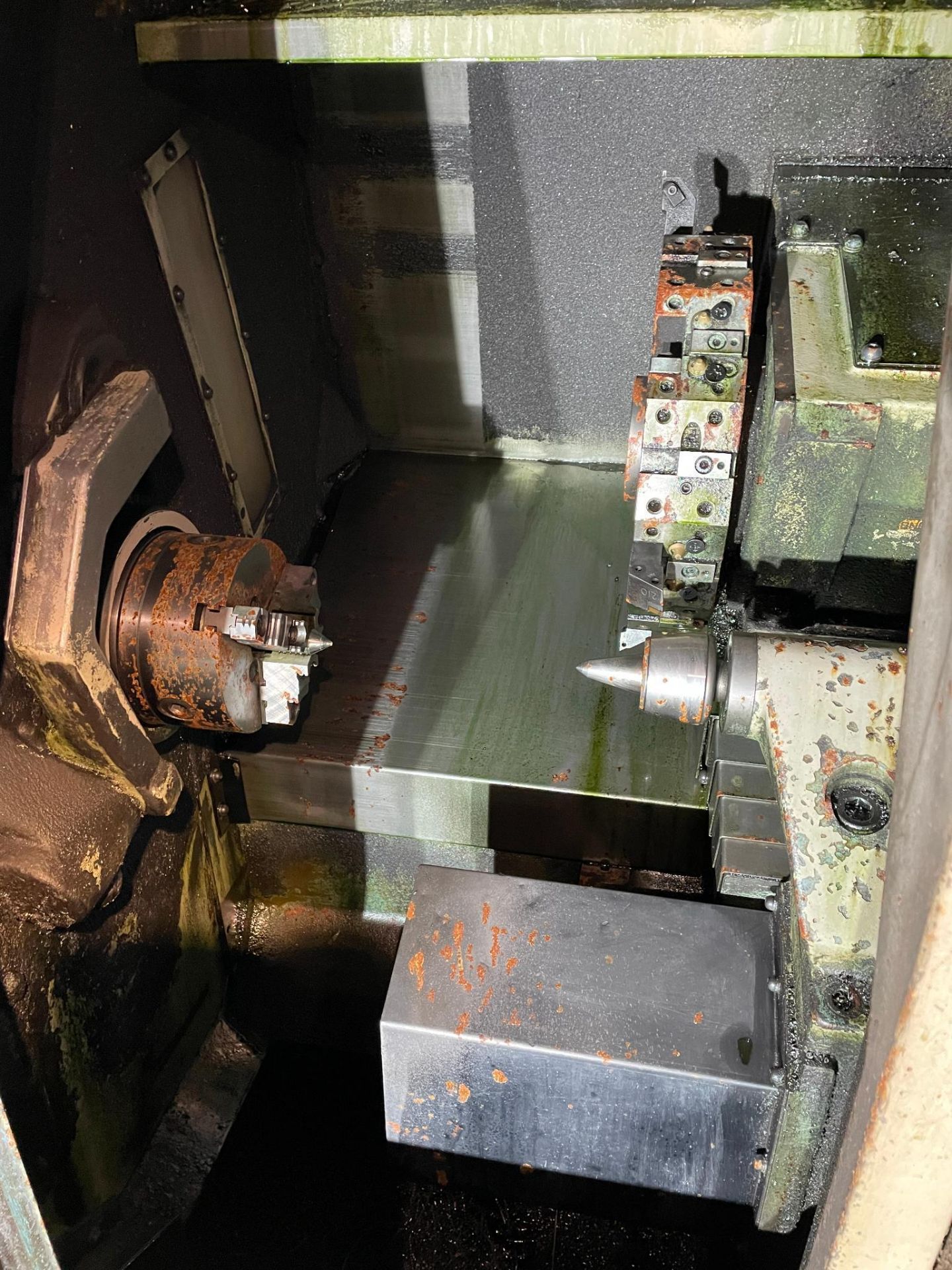 CNC LATHE, HITACHI-SEIKI TSL15, Seicos 21L CNC control, 6” 3-jaw chuck, S/N TS15106 - Image 2 of 5